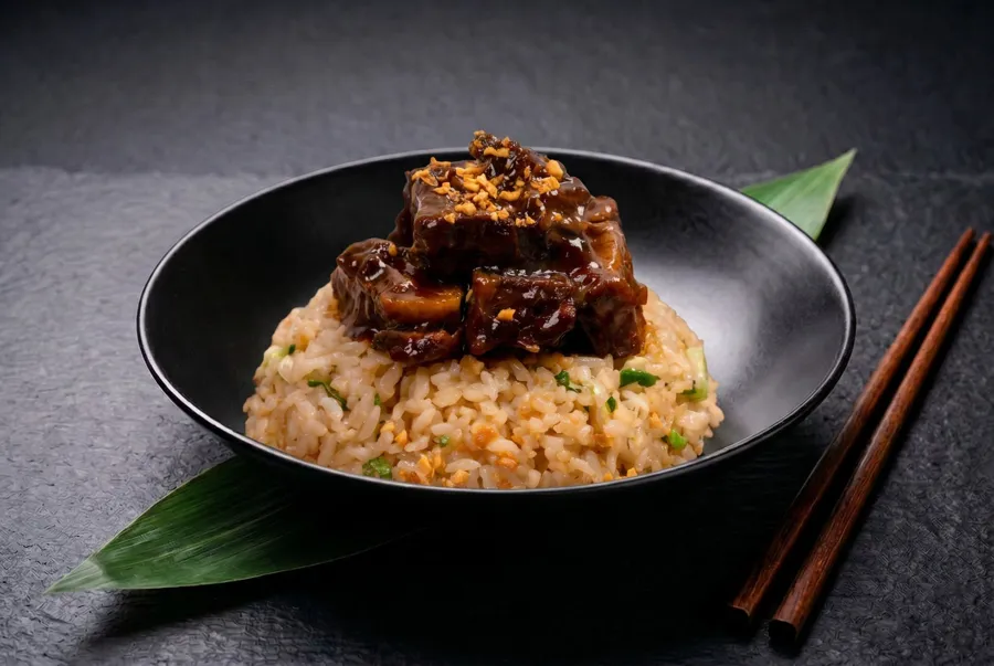 Short Ribs with Garlic Rice
