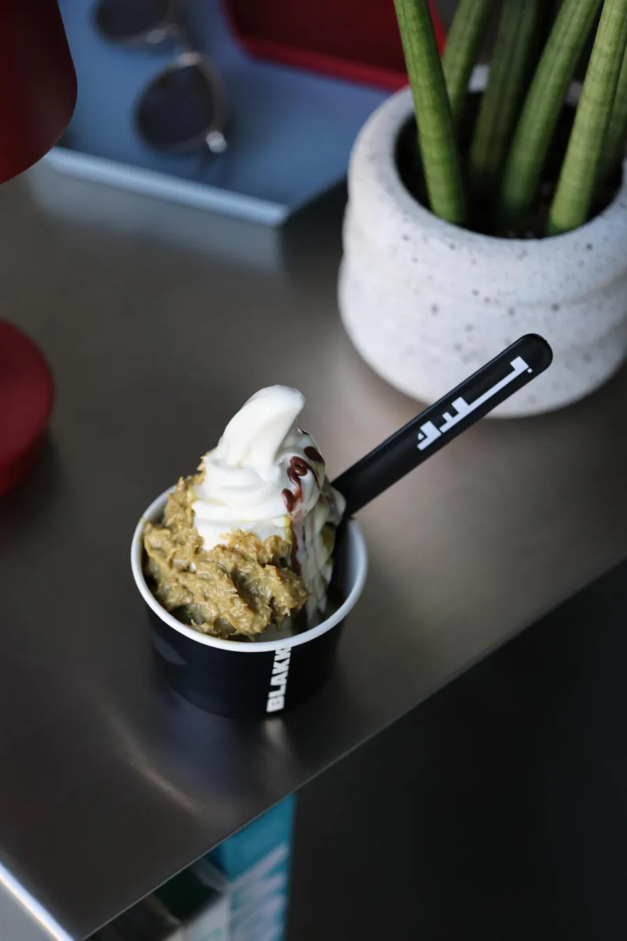 Pistachio Kunafa Soft Serve