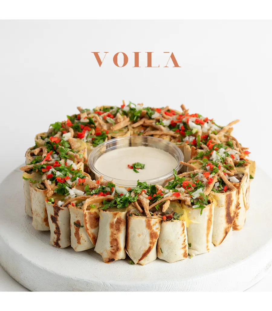 Meat Shawarma Roll Plate