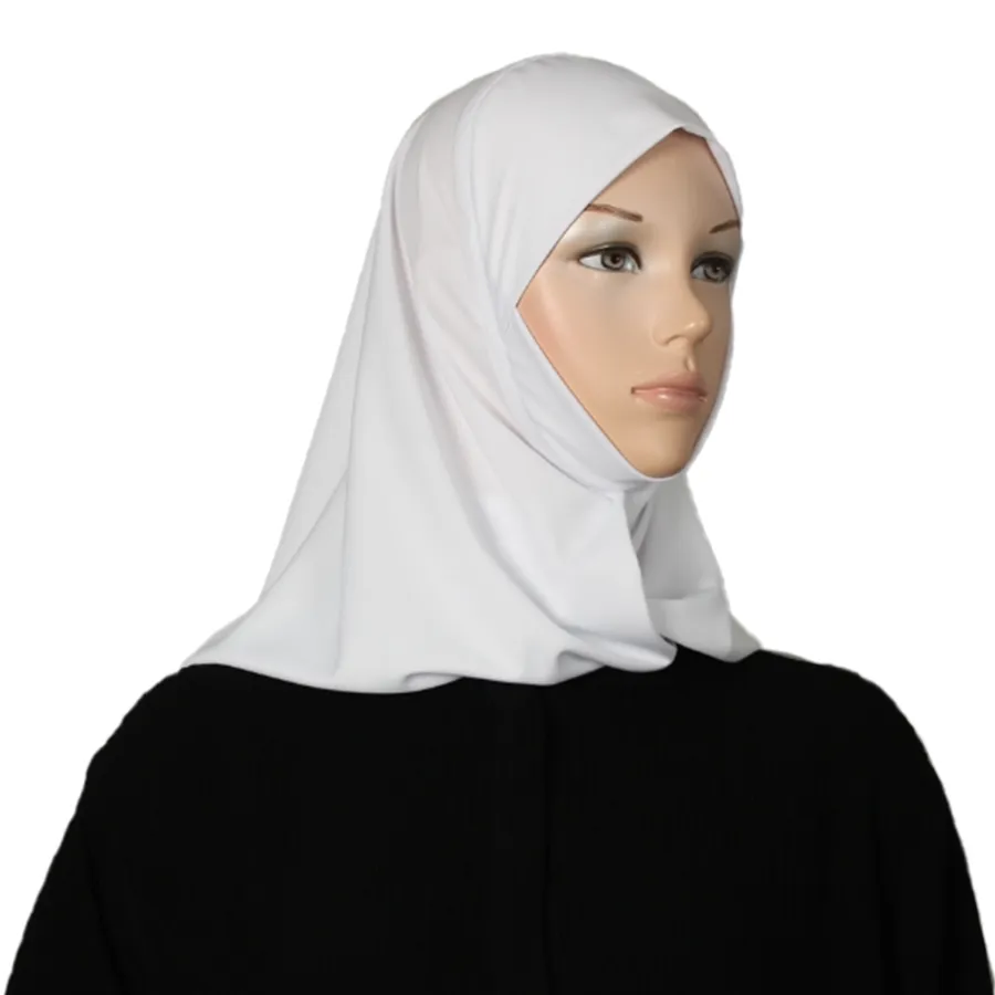 Open hijab nylon (white)