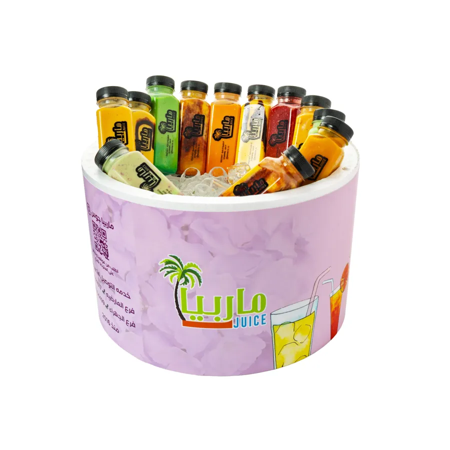 Order a box of juices and get the third for free