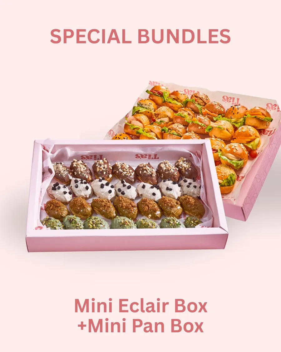 Mini eclair Box + Mini pan Box