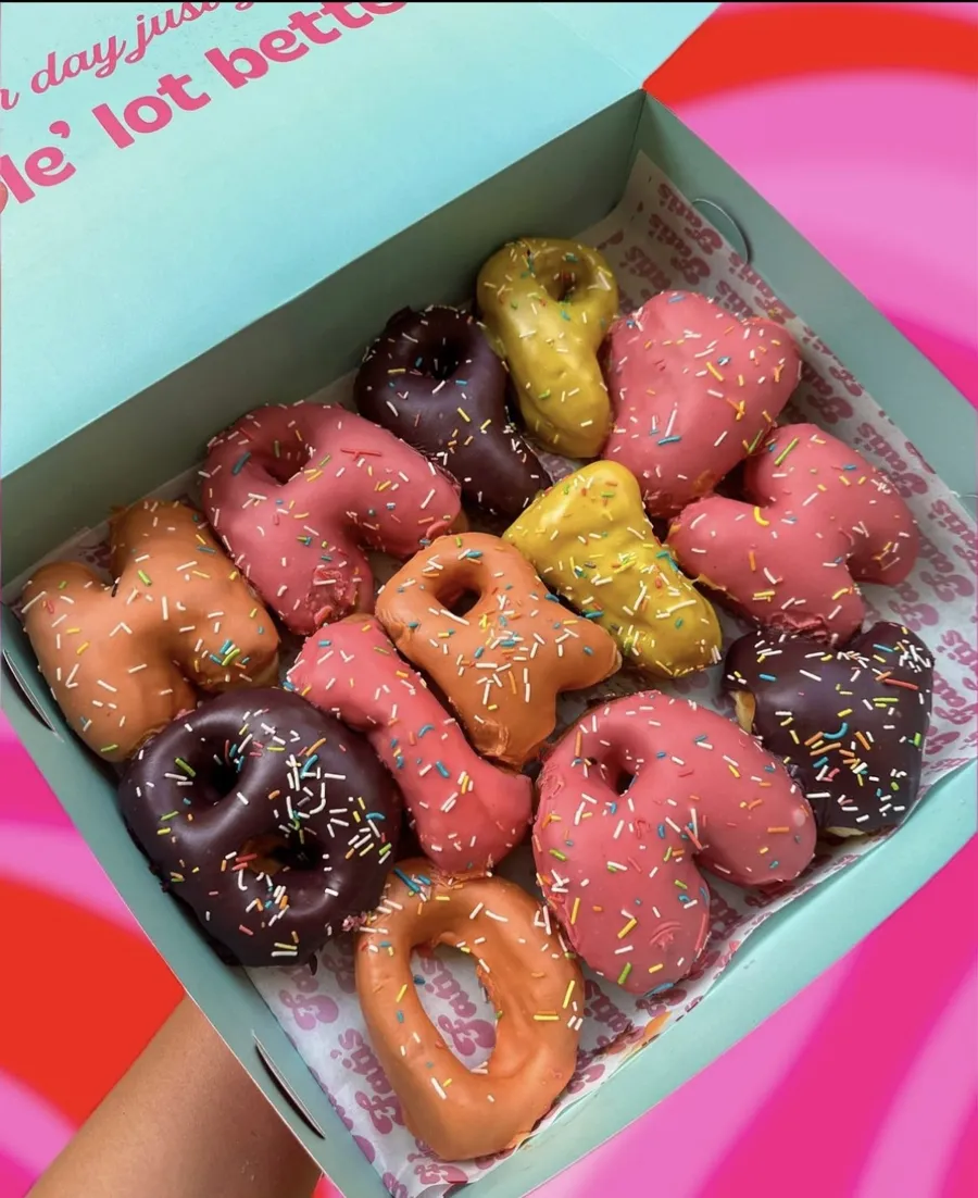 Happy Birthday Lettered Donuts
