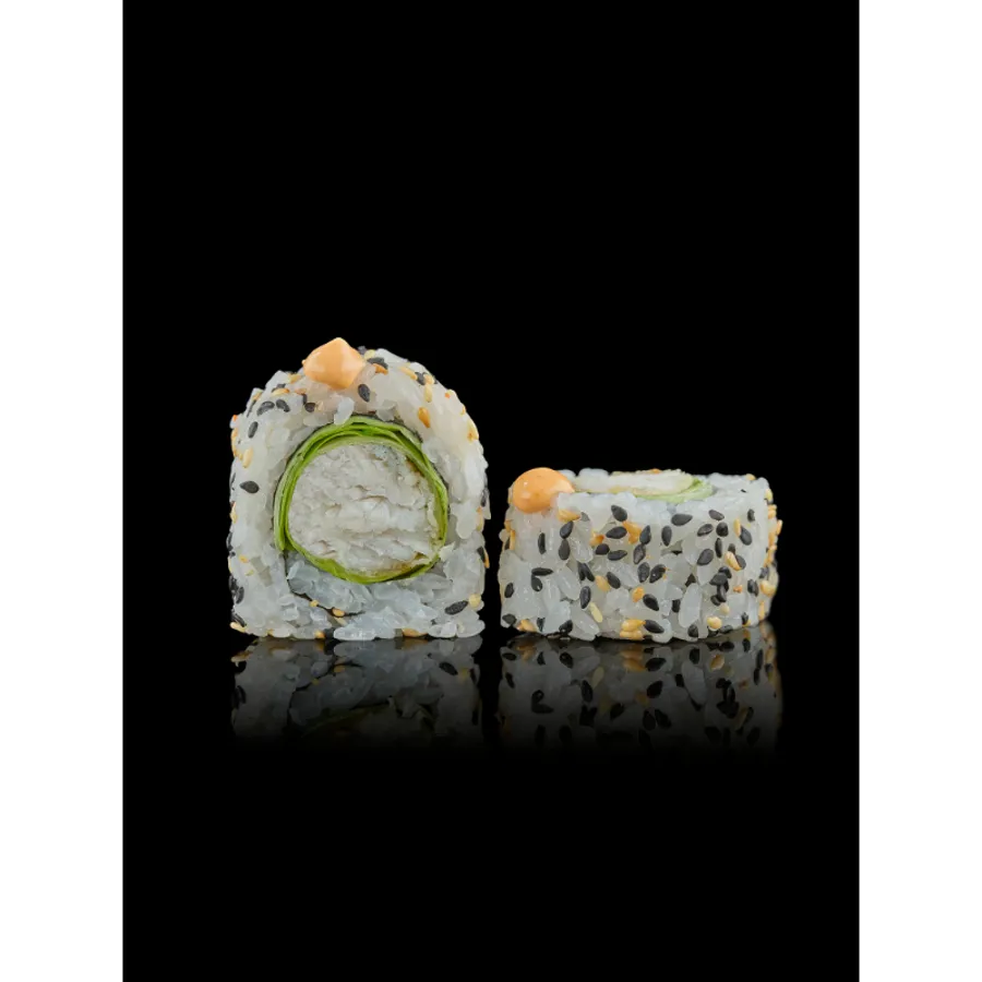 Grilled white fish roll