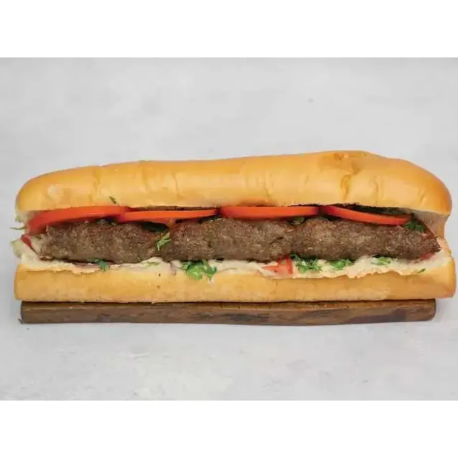 Charcoal-Grilled Kofta Sandwich (French Style)