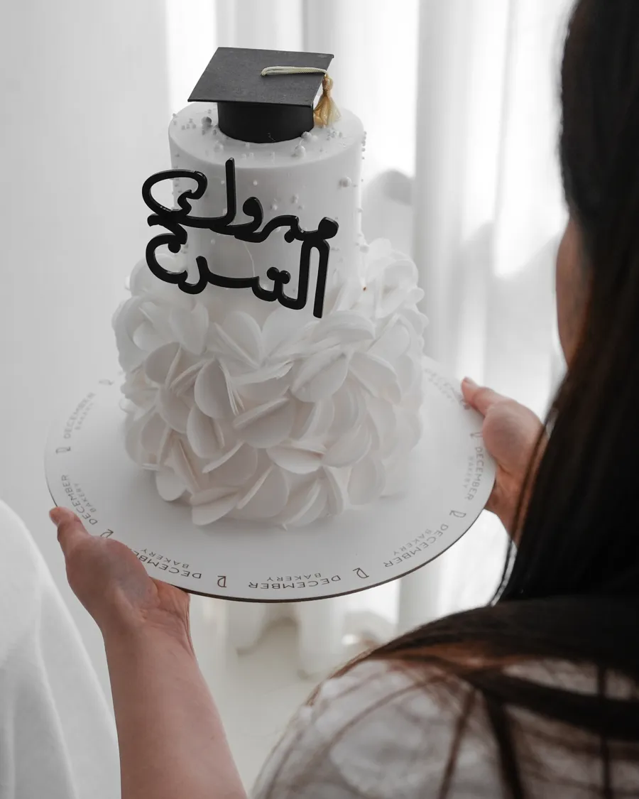 Double white gradation cake 6inch