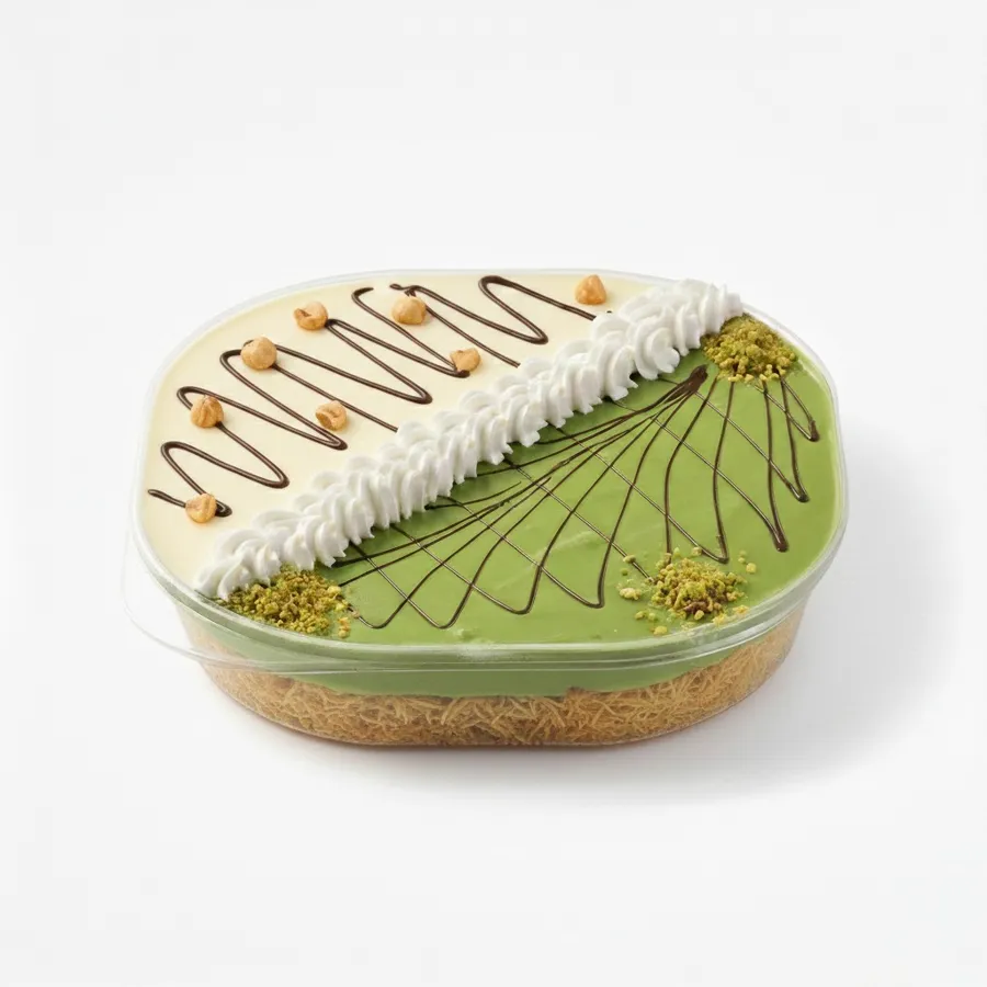 Kunafa Tray Half Pistachio & Half Kinder