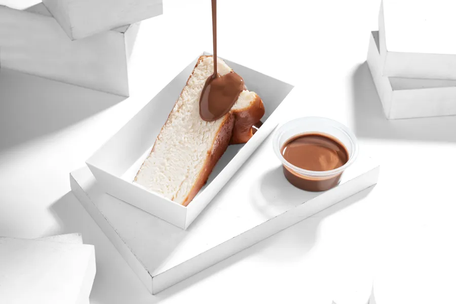 San Sebastian cheesecake with Chocolate Sauce