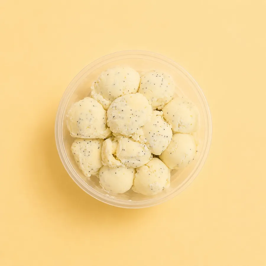 Ice Cream Lemon Poppy Seeds
