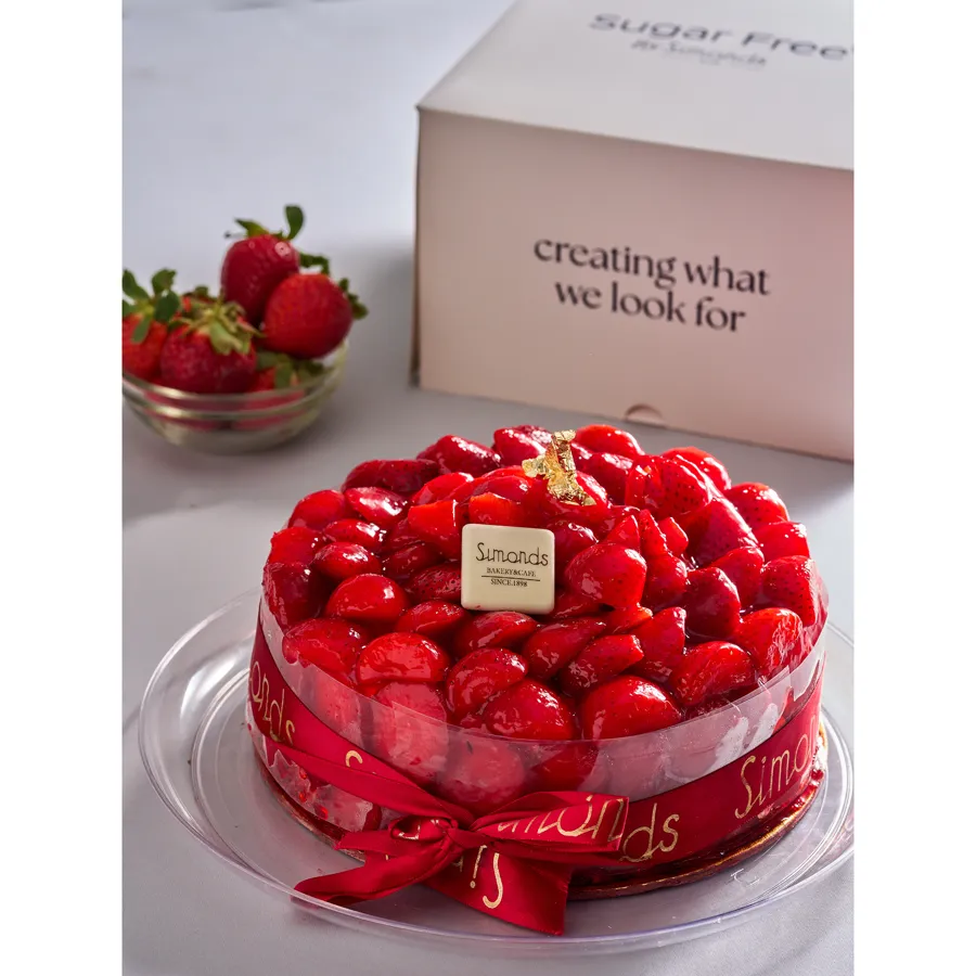 Strawberry Cake (Sugar Free - Gluten Free)