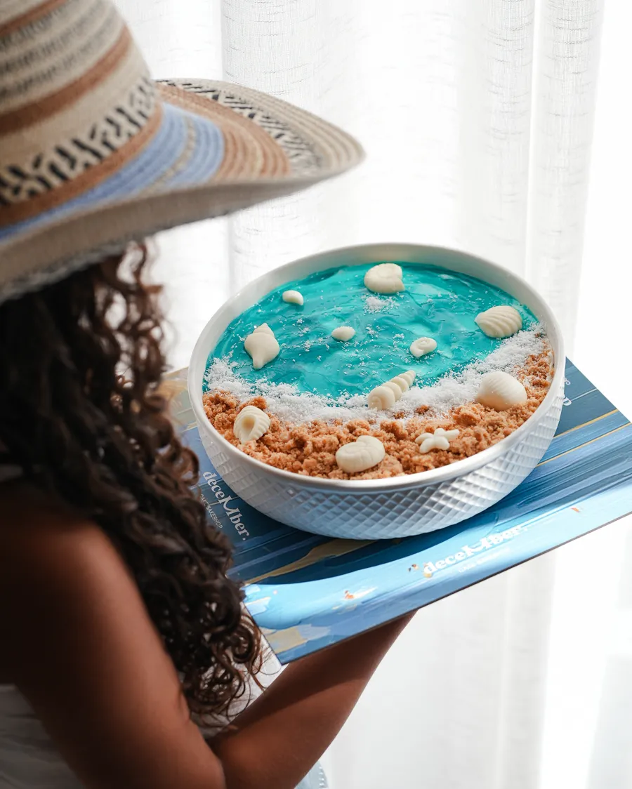 🌊Vanilla sea cake