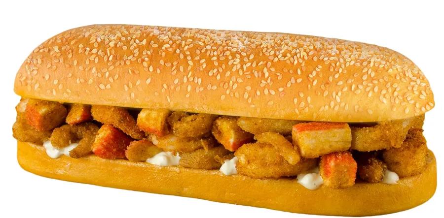 Fried Mix Seafood Sandwich