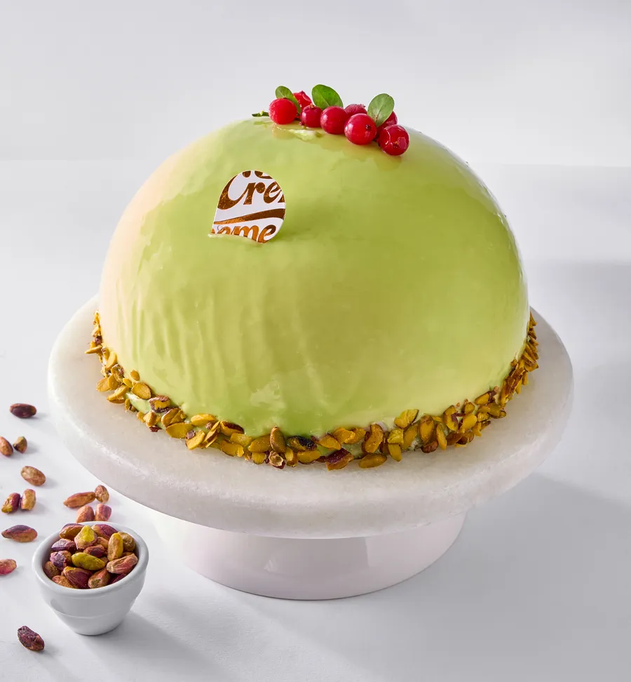 Pistachio Mastic Ice Cake