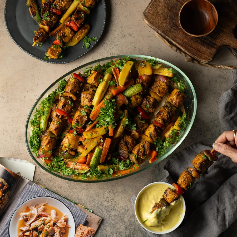 2 Chicken skewers for 1