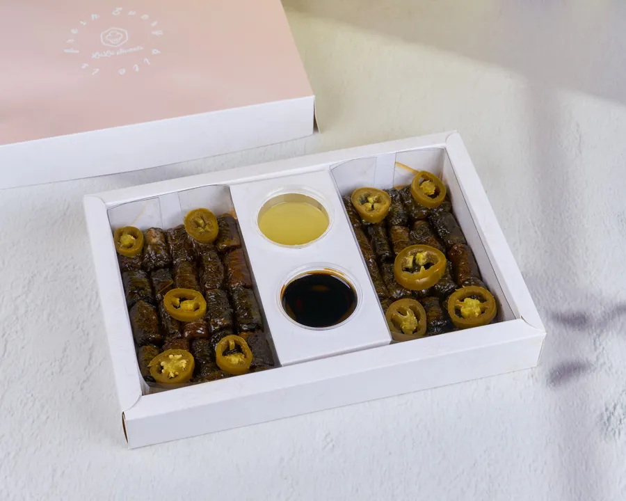 Spicy grape leaves
