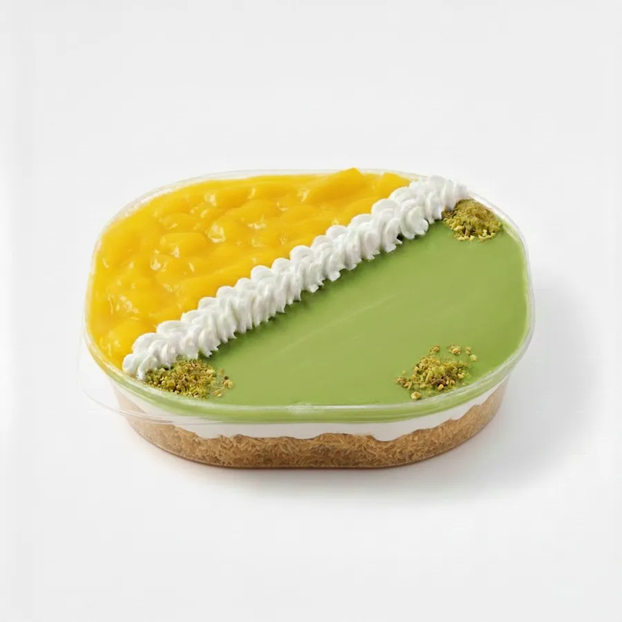 Kunafa Tray Half Mango And Half Pistachio