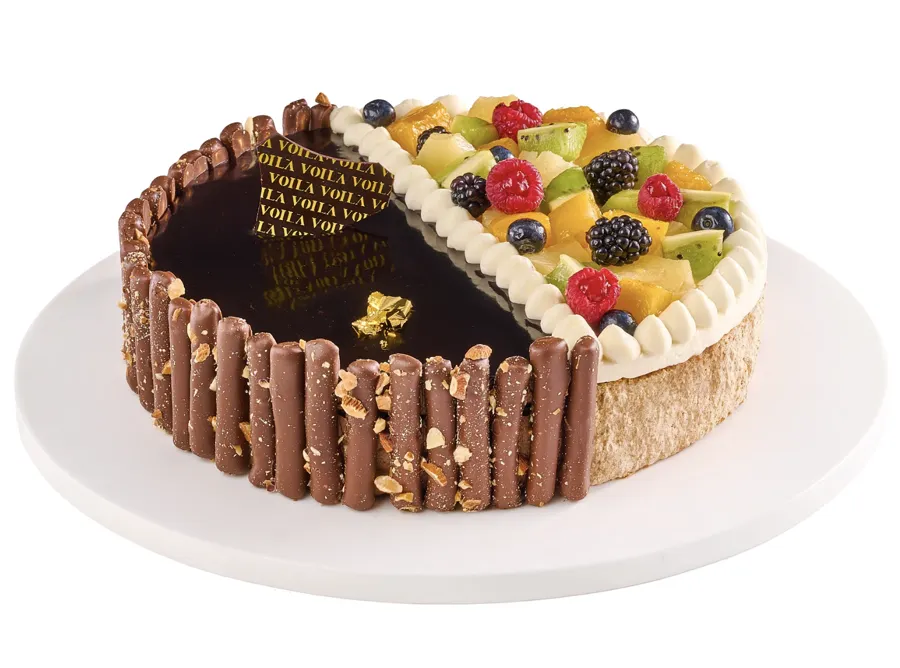 Half & Half Cake