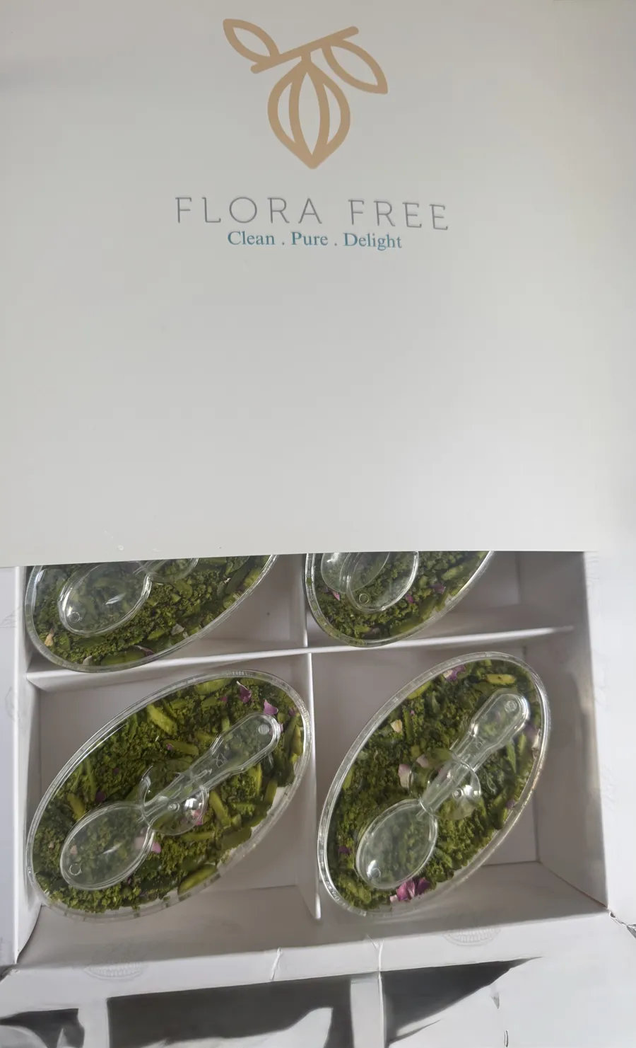 6 pcs Plant Based Pistachio Mahlabia-Sugar free gluten free dairy free