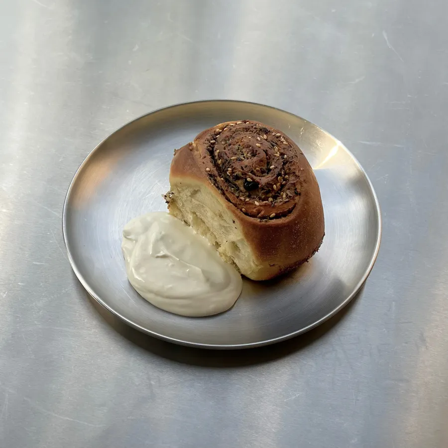 mama's zaatar rolls with whipped feta