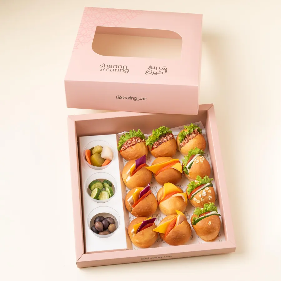 Sharing Ball Bread Sandwiches Box