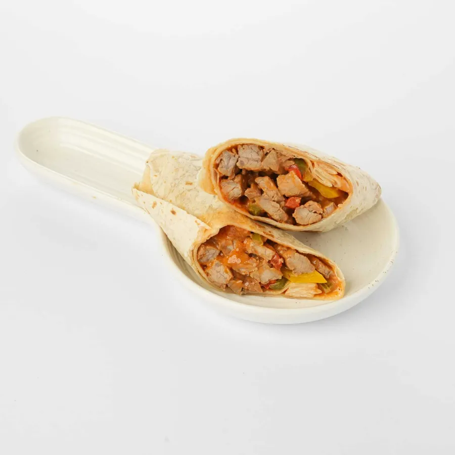 Fajita steak wrap