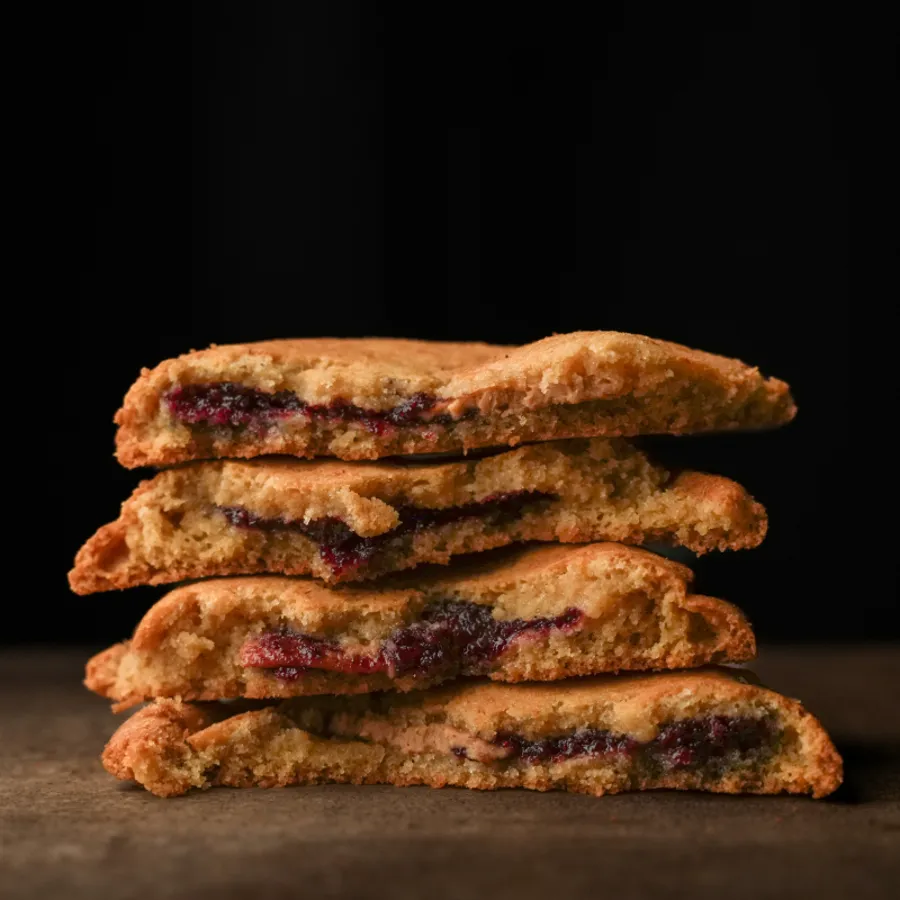 Peanut Butter & Jam Cookies
