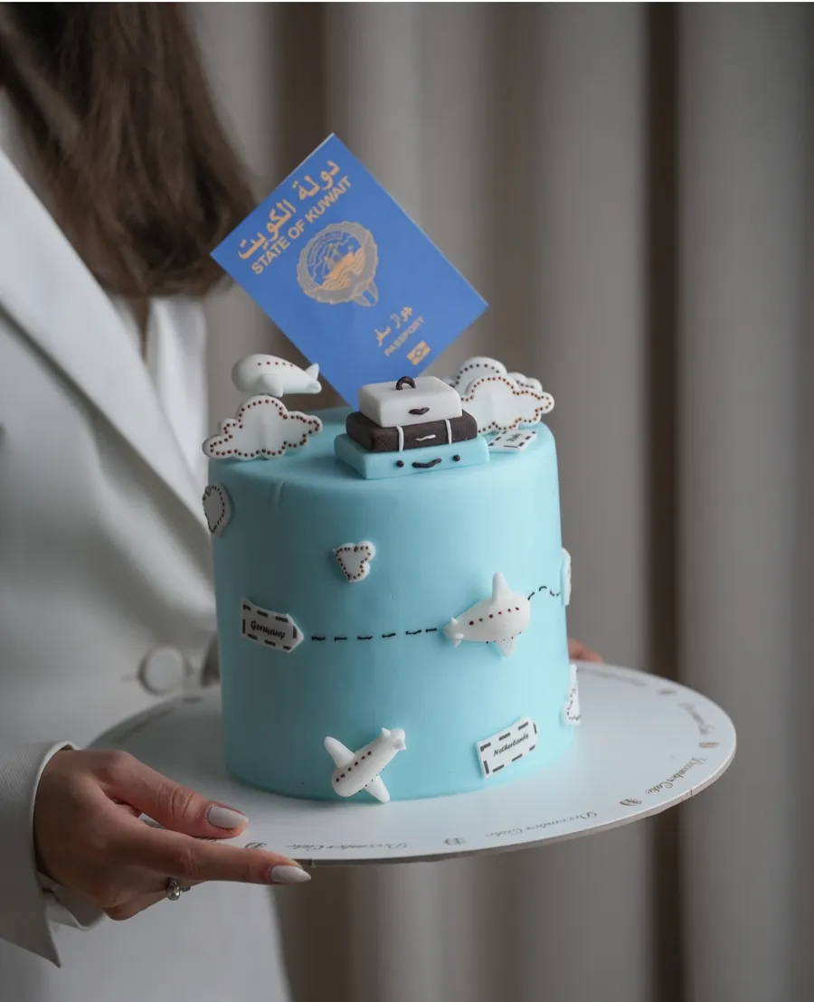 Traveling cake 6inch mix chocolate vanilla