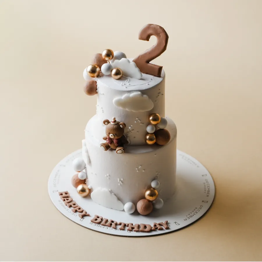 Double bear sky cake 6inch
