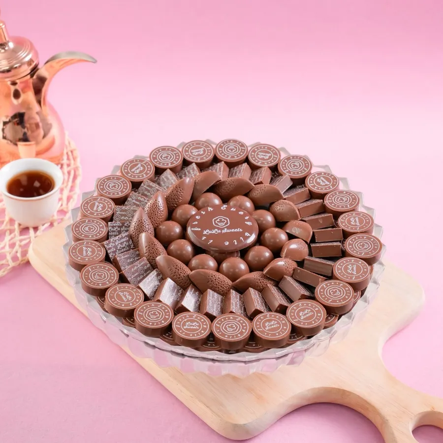 Round chocolate crystal