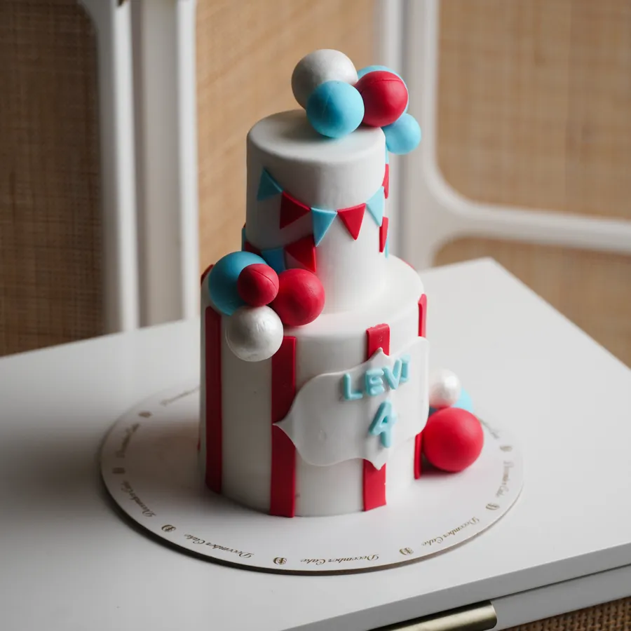 Double birthday bolls cake carnival mix chocolate vanilla 6inch