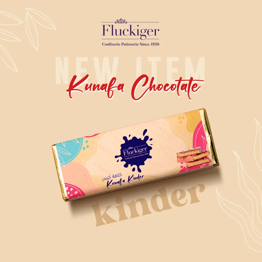Kunafa Kinder Chocolate Bar