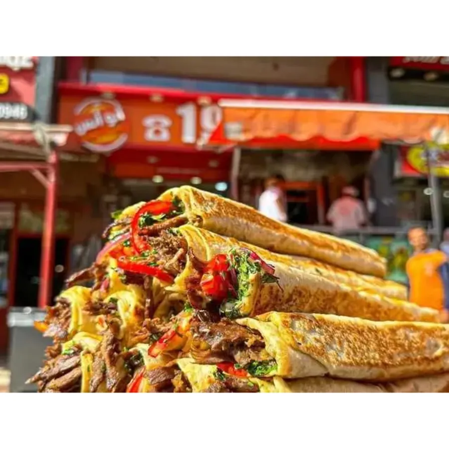 Syrian Meat Shawarma Sandwich