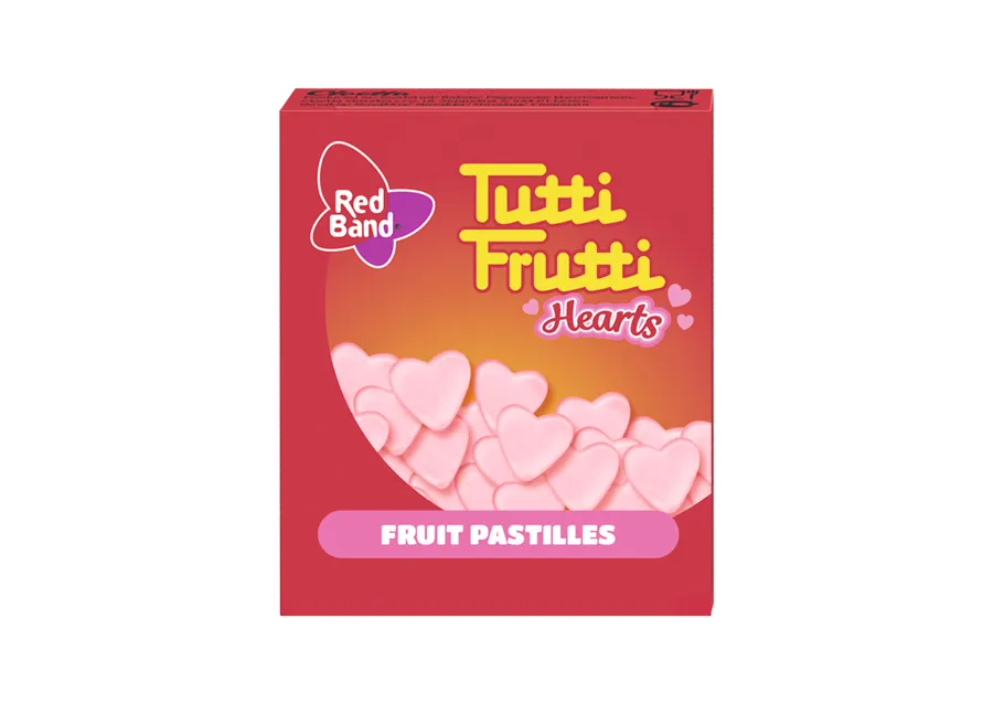 Tutti Frutti Hearts Pastilles 30 Pieces x 18g