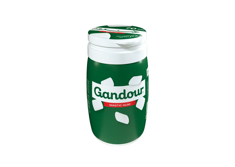 Gandour Mastic Flavor Gum 60 Pieces in Canister