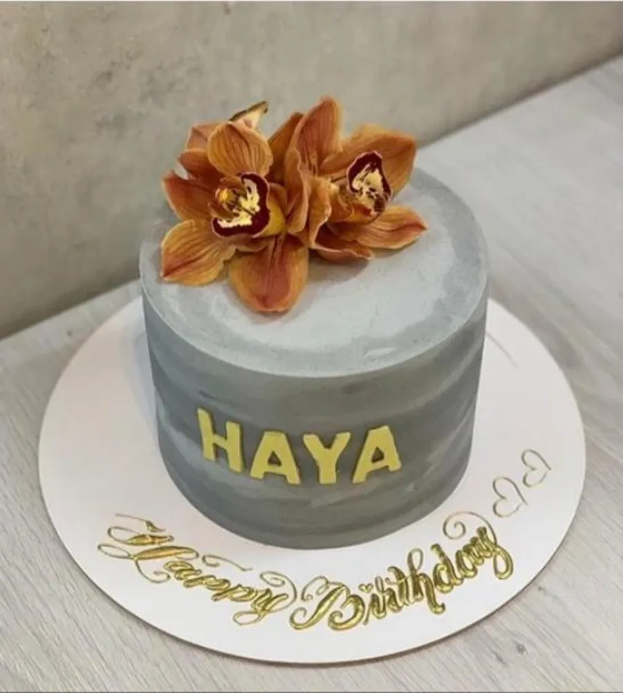 October Concrete Cake