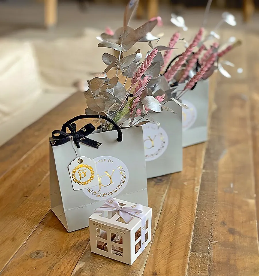 HOJ Giveaway Bags- Pink Wheat