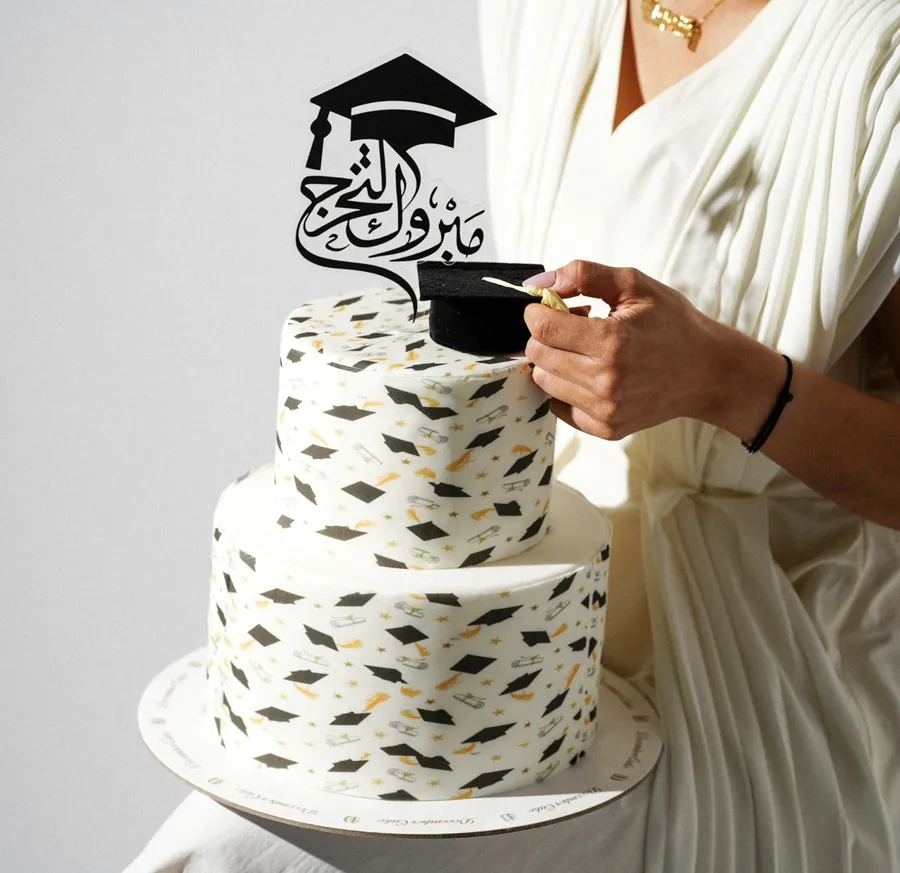 Double graduation cake 8inch