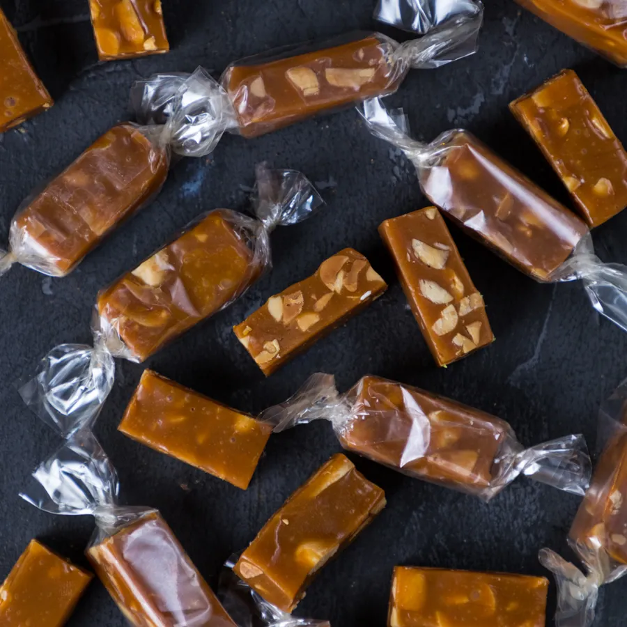 salted caramel with roasted peanut