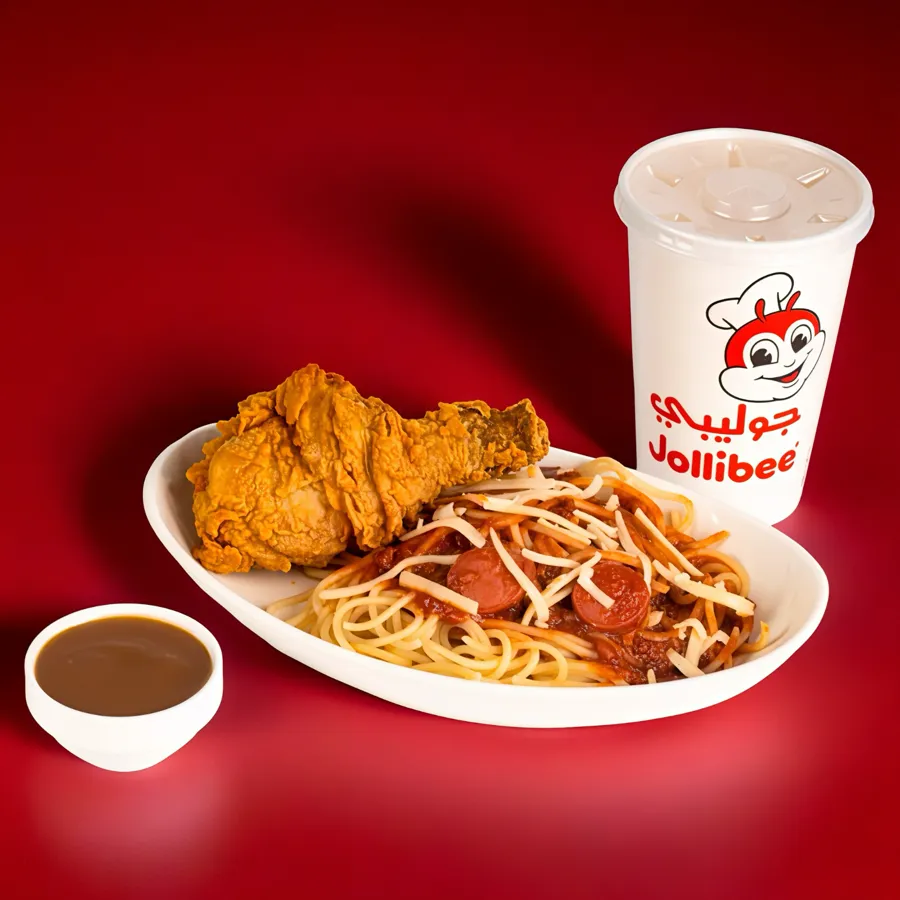 1Pc Chickenjoy With Jolly Spaghetti Meal