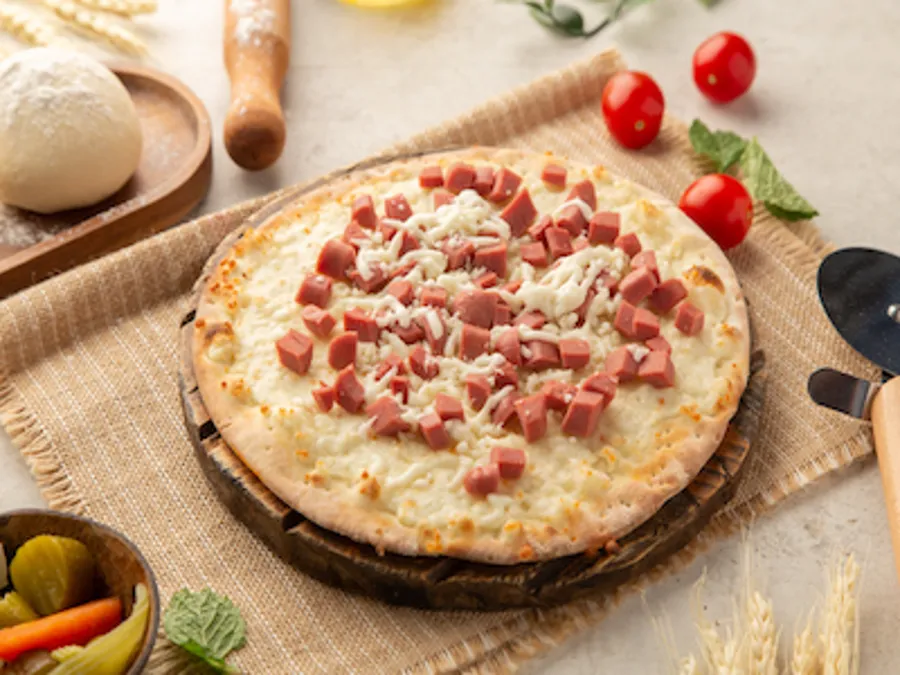 Cheese, Sausage Manoushi.
