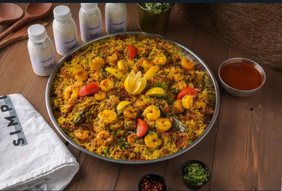 Shrimp Biryani.