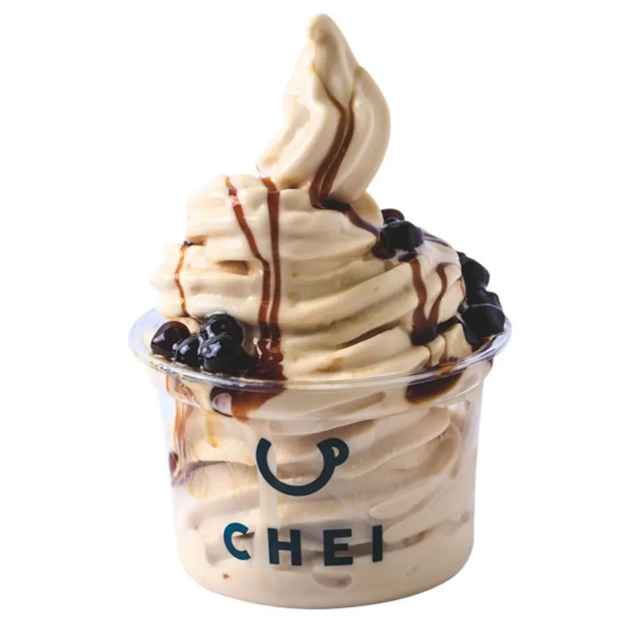 Milk Tea Boba Soft Serve