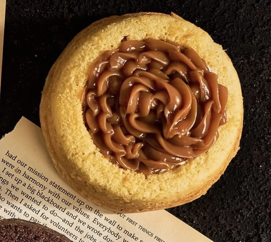 Oat Volcano cake - Caramel