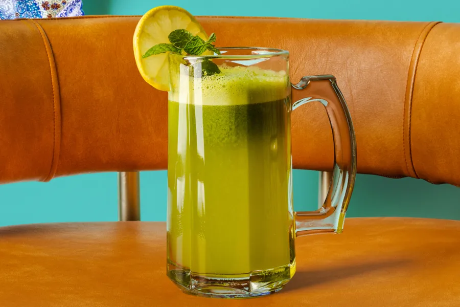 Lemon with mint