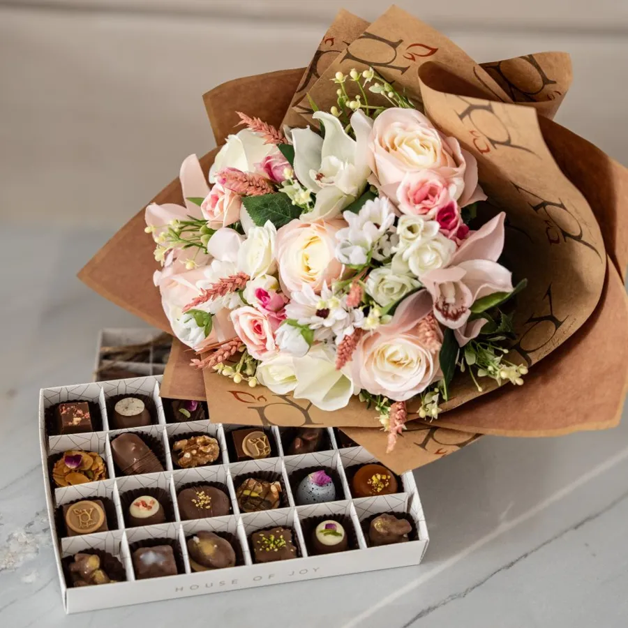 Transparent Box - Artificial Mix Pink