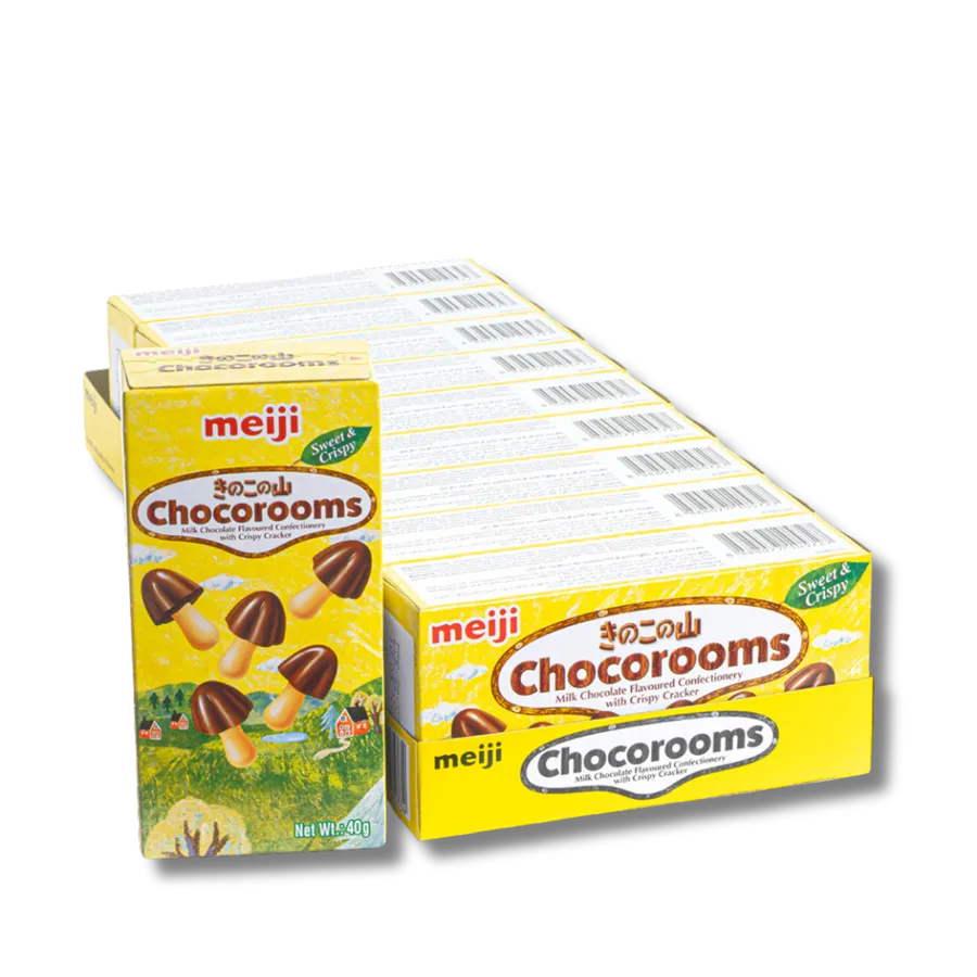 Meiji Chocorooms Dark Milk With Crispy Cracker 40 g