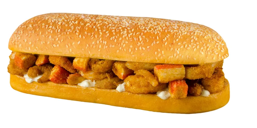 Grilled Mix Seafood Sandwich
