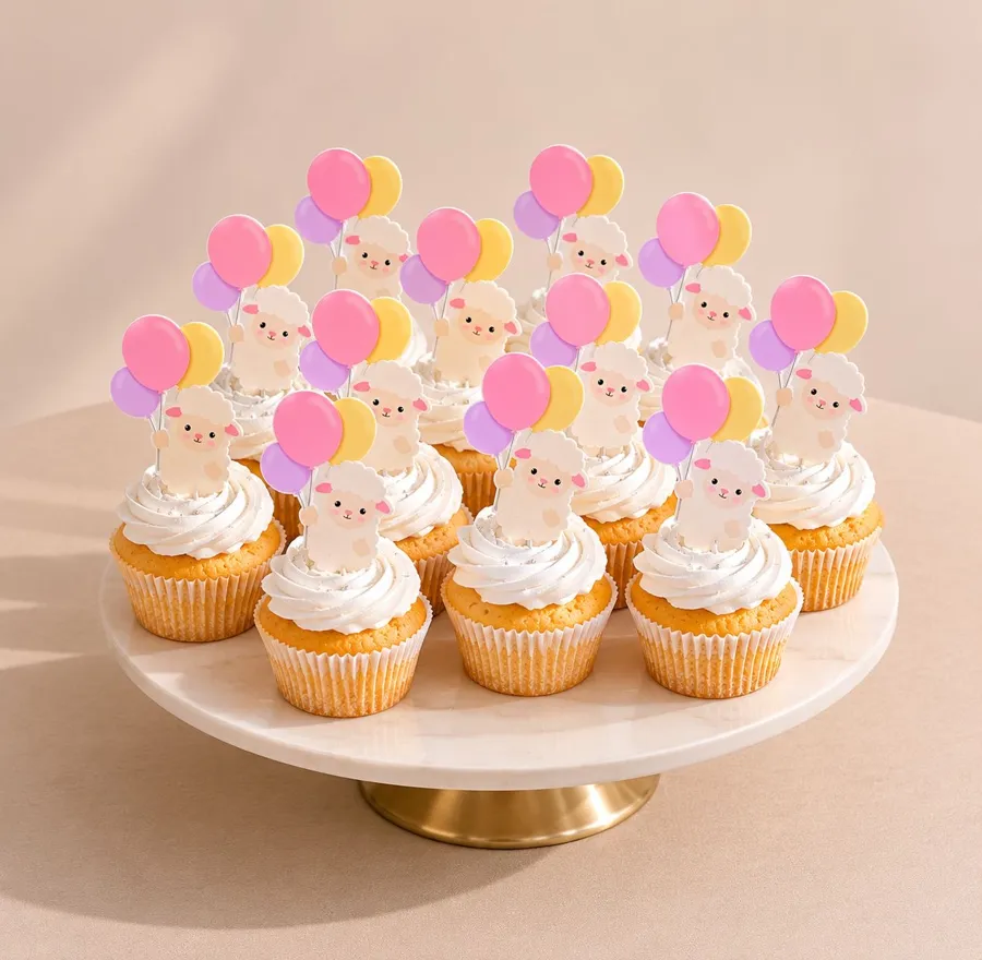 Happy sheep 🐑 cup cake 12p