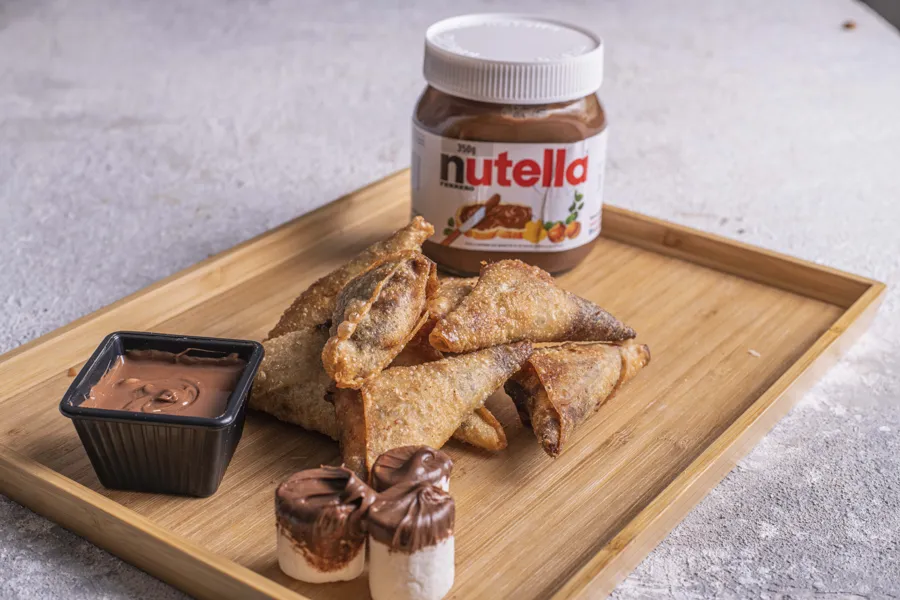 Nutella Marshmallow Samosa