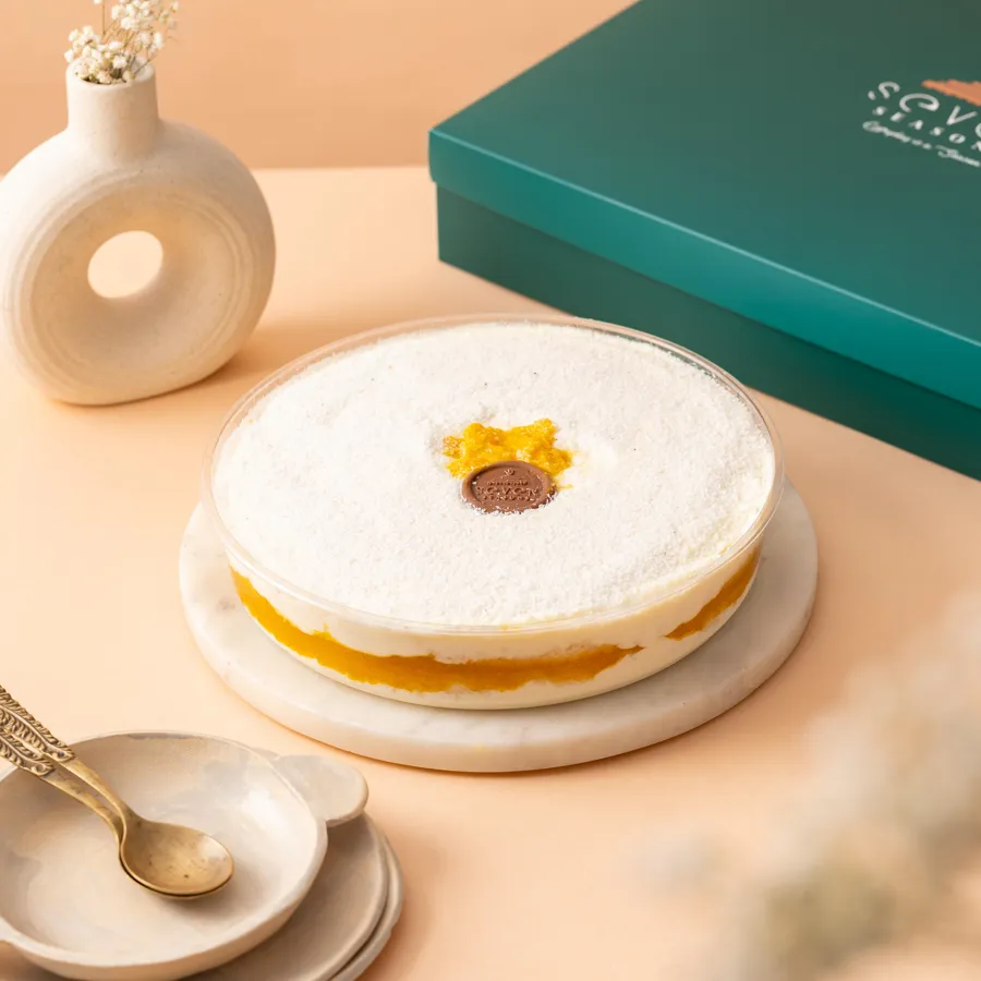 Coconut mango cake